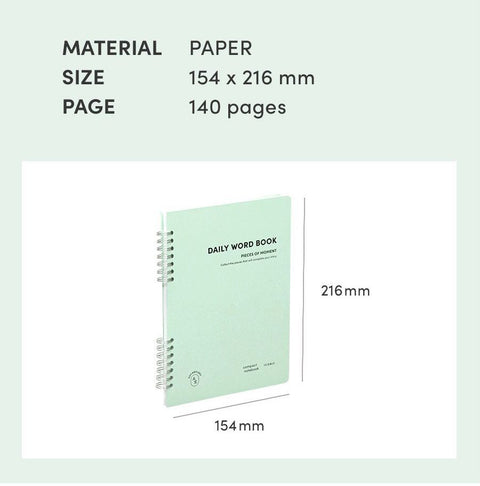 ICONIC Daily A5 Vocabulary Word Notebook [2colors] | Word Book