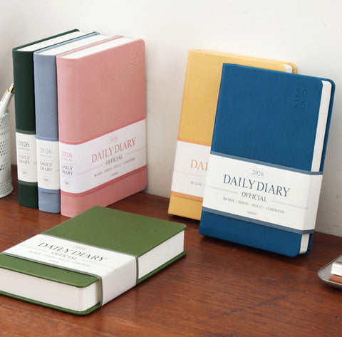 2026 Official Daily Diary Time Planner B6 [6colors] | Daily Diary 2026
