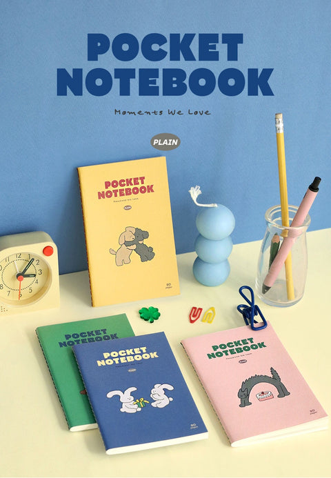 Pocket Notebook v.3 _ Plain [4types] | Blank Notebook