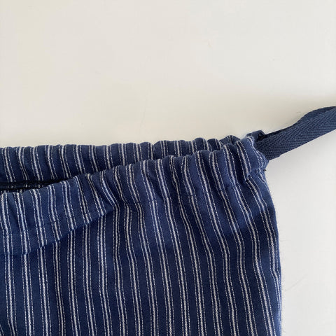 Clam String Pouch [Navy Stripe] | Daily Pouch