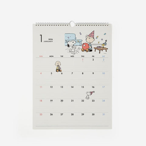 2026 Peanuts Snoopy Wall Calendar