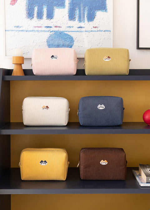 Brunch Brother Mogry Corduroy Makeup Pouch [6colors]