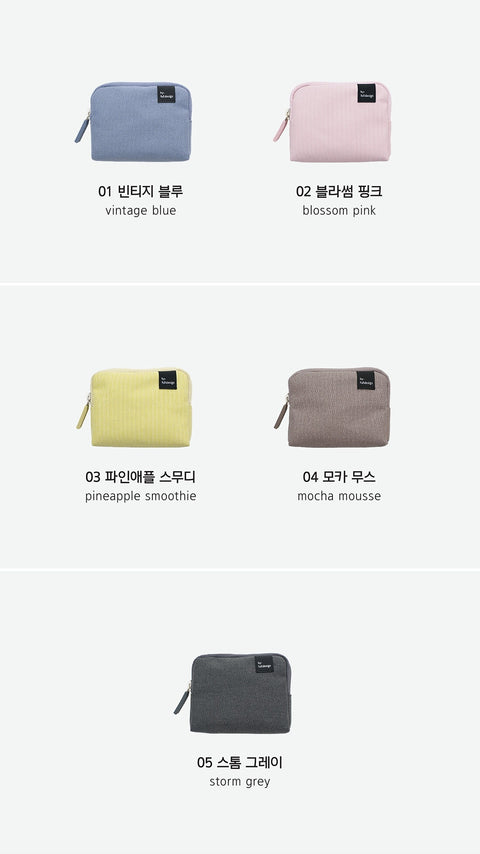 Multi Pocket Mini Pouch v.5 [5colors] | Daily Pouch | Makeup Pouch