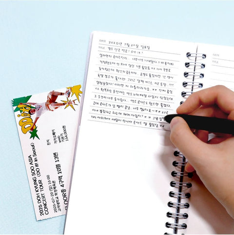 Catch Your Days Pocket Ticket Notebook ver.2 [6types] | Archiving Notebook | Storage