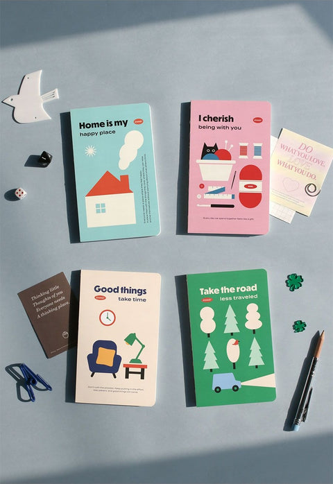 Slow B6 Grid Notebook [4types] | Squared Notebook