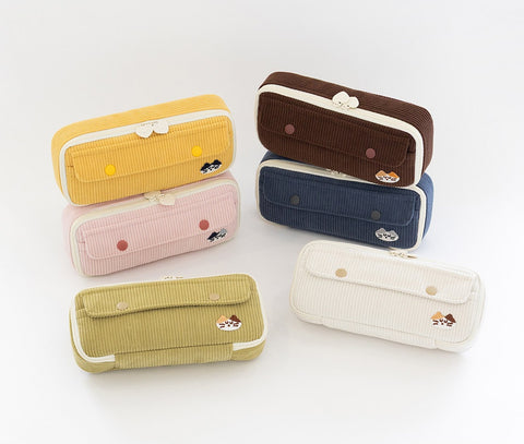 Brunch Brother Mogry Corduroy Pencil Case [6colors] | Pen Pouch