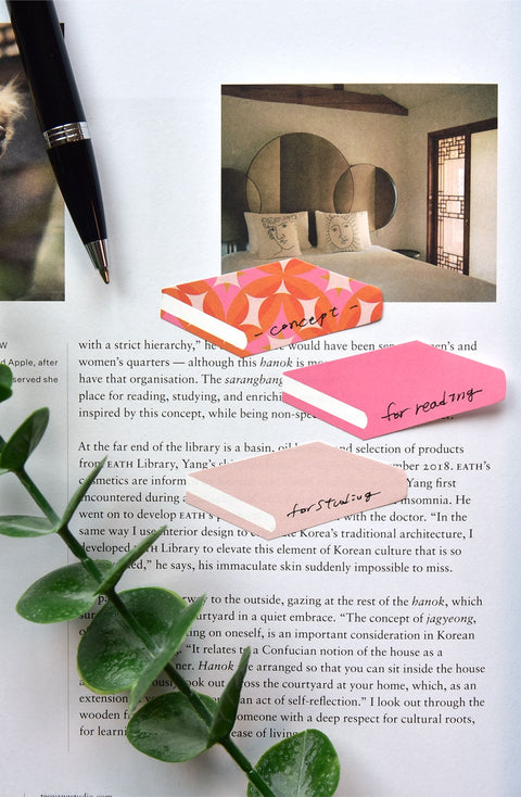 Sticky Pattern Book Notes [12types] | Book Sticky Note