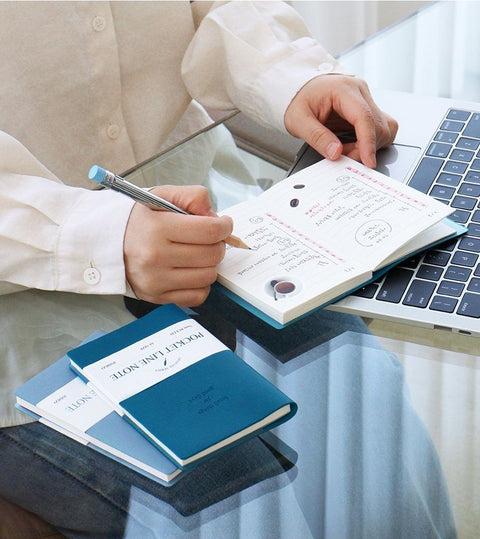 Official A6 Pocket Handy Line Notebook [4colors]