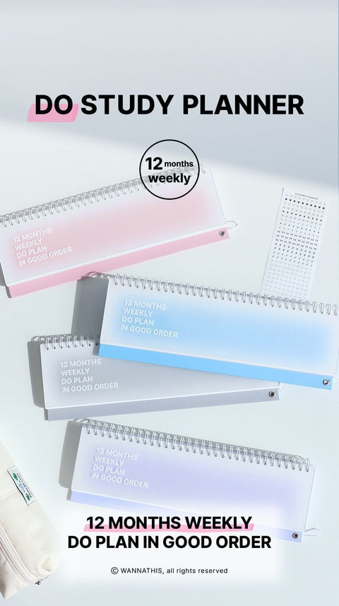 Do Weekly Planner 12months [4colors] | Desk Study Planner