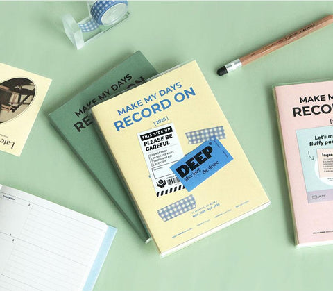 2026 Record On Weekly Planner B6 [4colors]