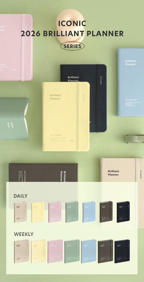 2026 Brilliant Daily Planner [7colors] | Daily Diary