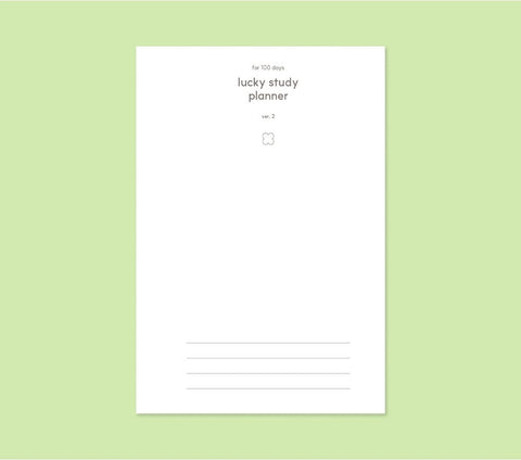 LUCKY Study Planner for 100days ver.2 [4colors]