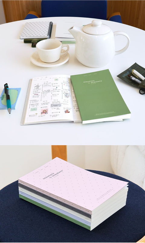 Sequence to Sequence Time Weekly Planner (6months) [5types]