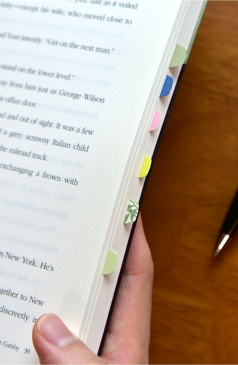 Sticky Pattern Book Notes [12types] | Book Sticky Note