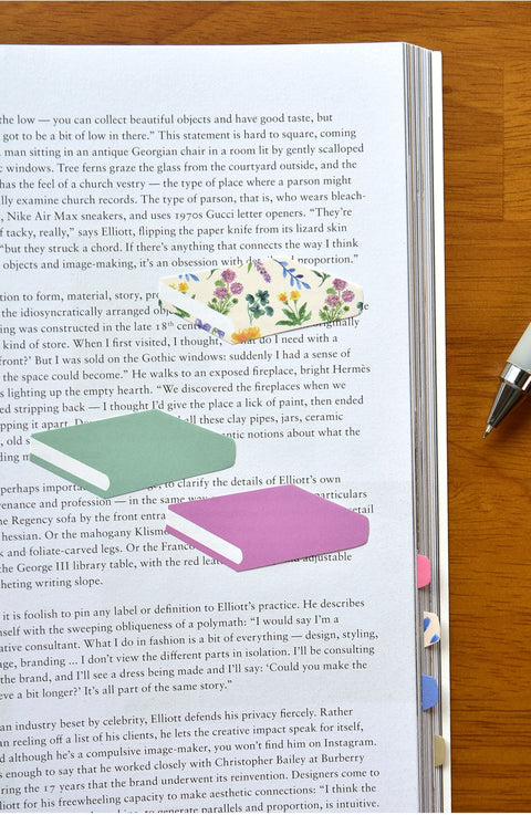Sticky Pattern Book Notes [12types] | Book Sticky Note