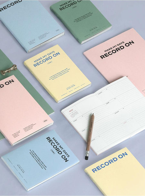 2026 Record On Weekly Planner B6 [4colors]
