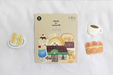 Planner Seal Stickers [1535 happy in the cafe]