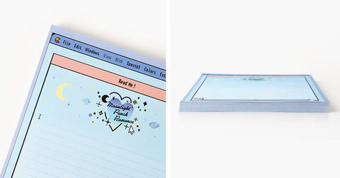 A5 Moonlight Memo Pad Blue
