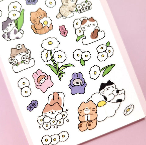 Daisy Seal Sticker | Kitty