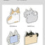 Doodle Cat Memo Pad [4types] | Kitty Notepad
