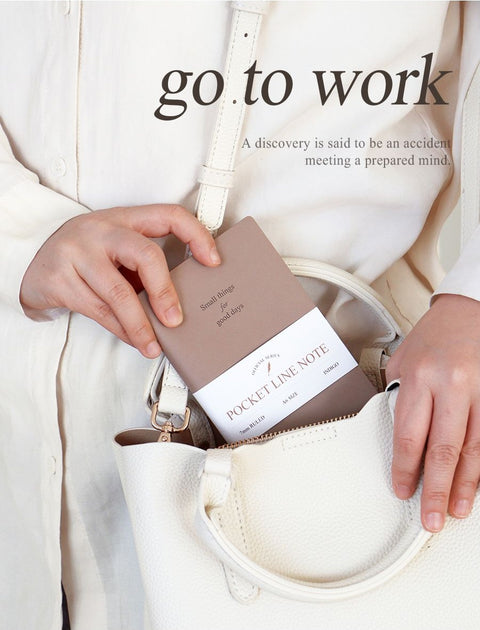 Official A6 Pocket Handy Line Notebook [4colors]