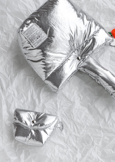 momossi Marshmallow Tote Bag [Silver]