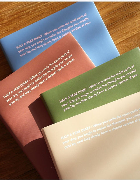 Half a Year Weekly Diary [4colors] | 6 months Weekly Planner