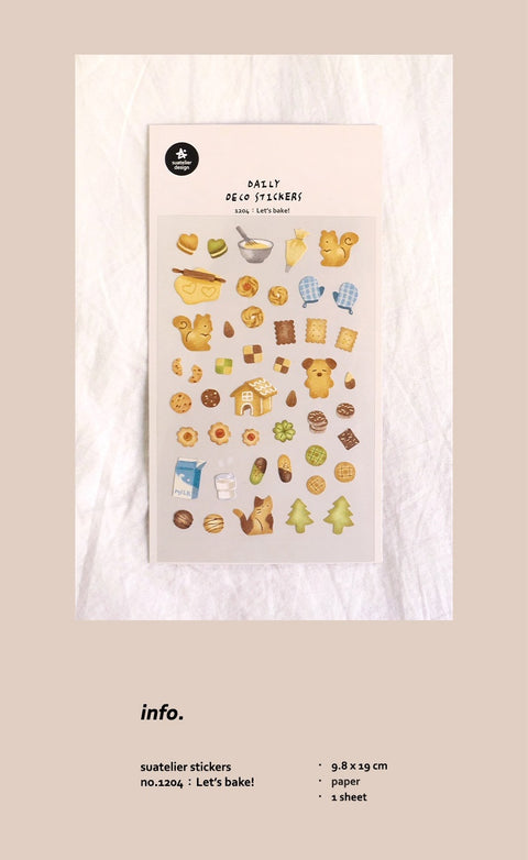 Planner Stickers [1204 Let's bake!]