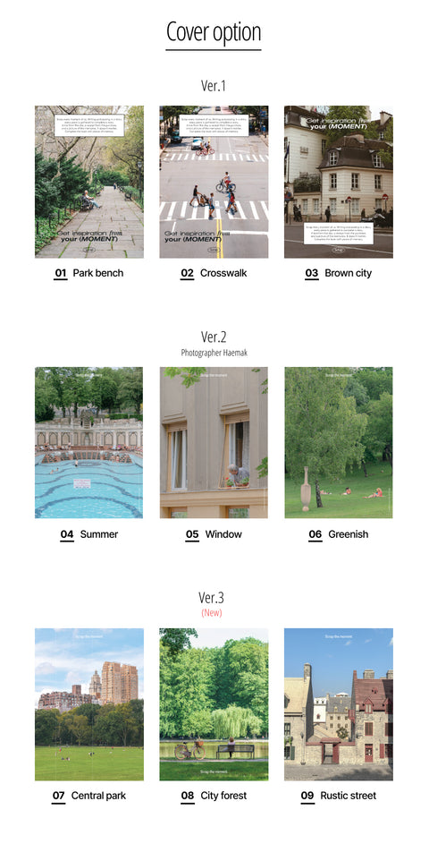 Scrap the Moment Notebook v.3 [9types] | Grid Line Blank