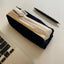 Clam Round Pencil Case [Corduroy Navy] | Pen Pouch