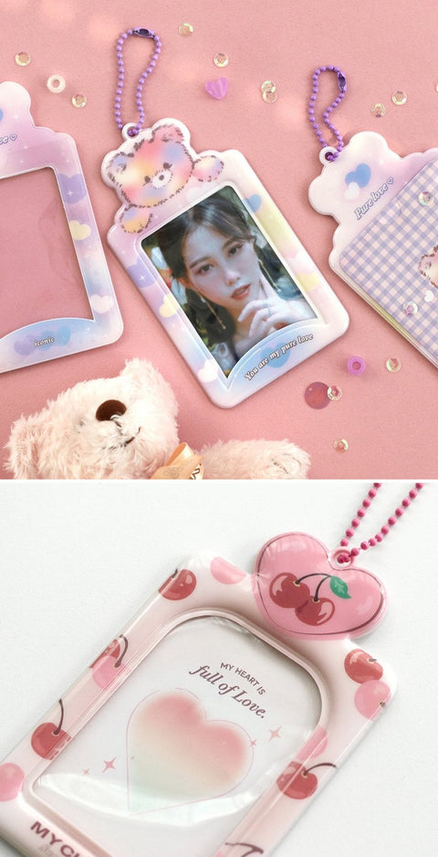 ICONIC Sugar Photo Card Holder [4types] | Key Ring