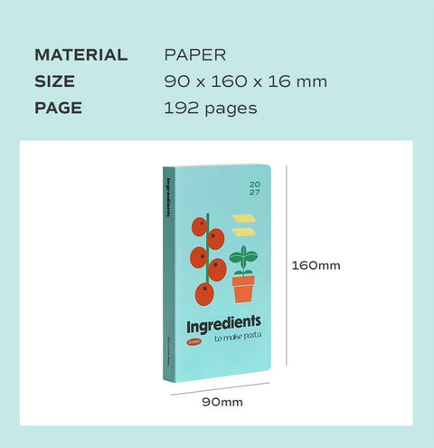 2027 Slow Weekly Diary [4types] | Compact Handy Weekly Diary