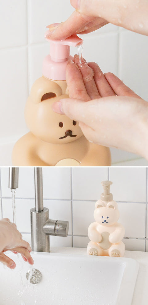 DONATDONAT Bear Liquid Dispenser [4colors] | Shampoo & Shower Gel Dispenser