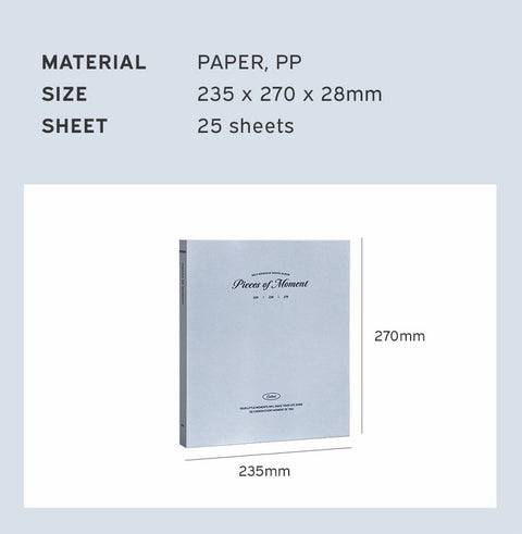 Piece of Moment Self-Adhesive Photo Album [6colors] | Sticky Photo Album