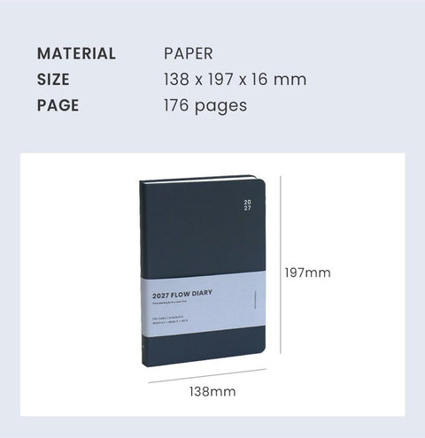 2027 Flow Weekly Diary [6colors] | Weekly Planner