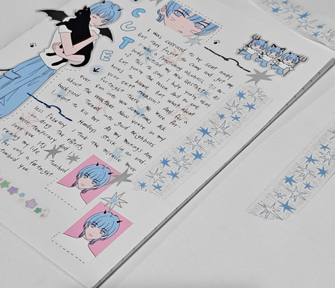 GLEN Blue Starlight Kiss Cut Tape