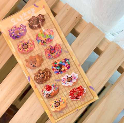 Kitty Planner Sticker [Donuts]