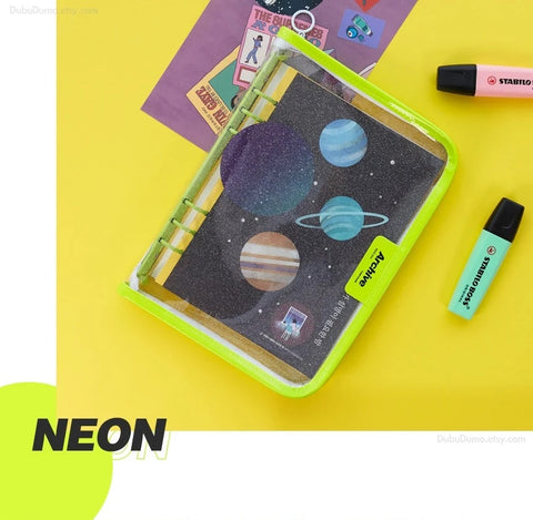 A5 Archive Twinkle Enamel Ring Binder Cover [Neon]