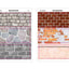Brick Fence Sticker Set | 10sheets