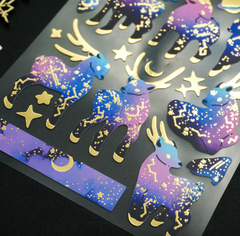 Universe Deer Seal Sticker