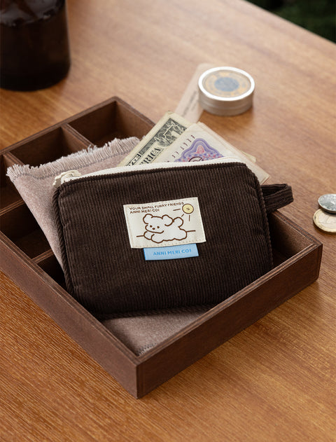 Coi Corduroy Card Wallet [2colors]