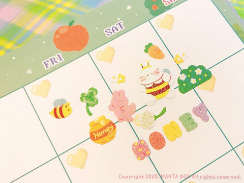 Twinkle Deco Sticker [Rabbit & Clover]