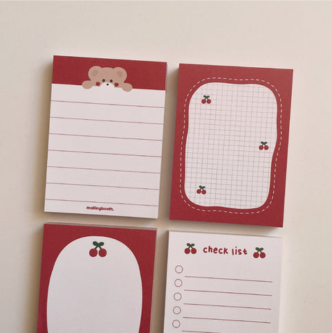 Cherry Memo Pad [7types]