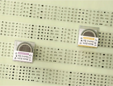 ICONIC Doodle Diary Kiss Cut Tape [2types]