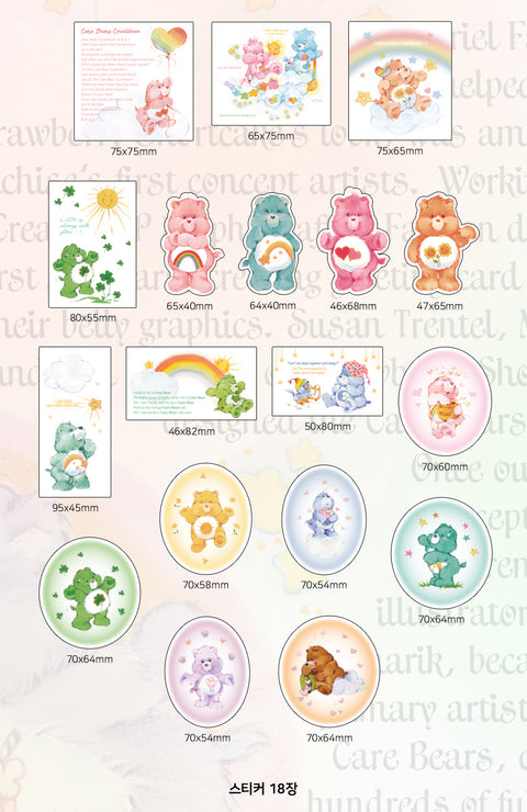 Care Bear Magazine Decorating Sticker Pack (25PCS) vol.3