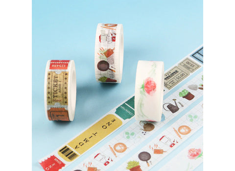 Weather and Date Masking Tape [6types] | Weather, Ticket