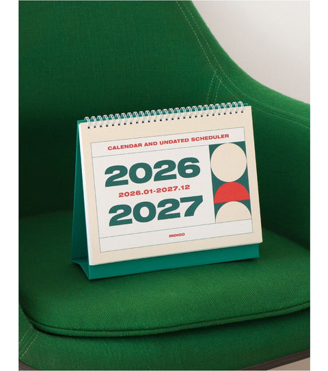 2026-2027 Desk Calendar + Undated Scheduler