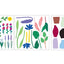 Flowering Plant Sticker Set | un cut lines stickers | 15sheets