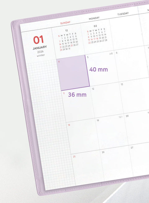 2026 The Planner L Monthly Planner [4colors]