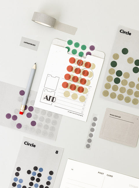 LIFE & PIECES Shape Sticker Pack [2types] | Circle